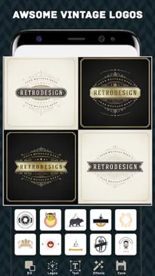 Vintage Logo Maker android App screenshot 1